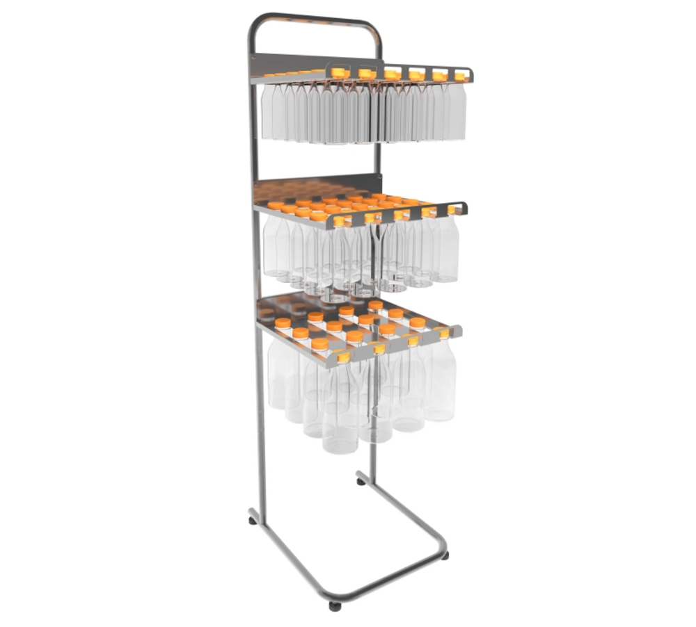 STOJAN NA LAHVE T-RACK - SAMOSTATNĚ STOJÍCÍ